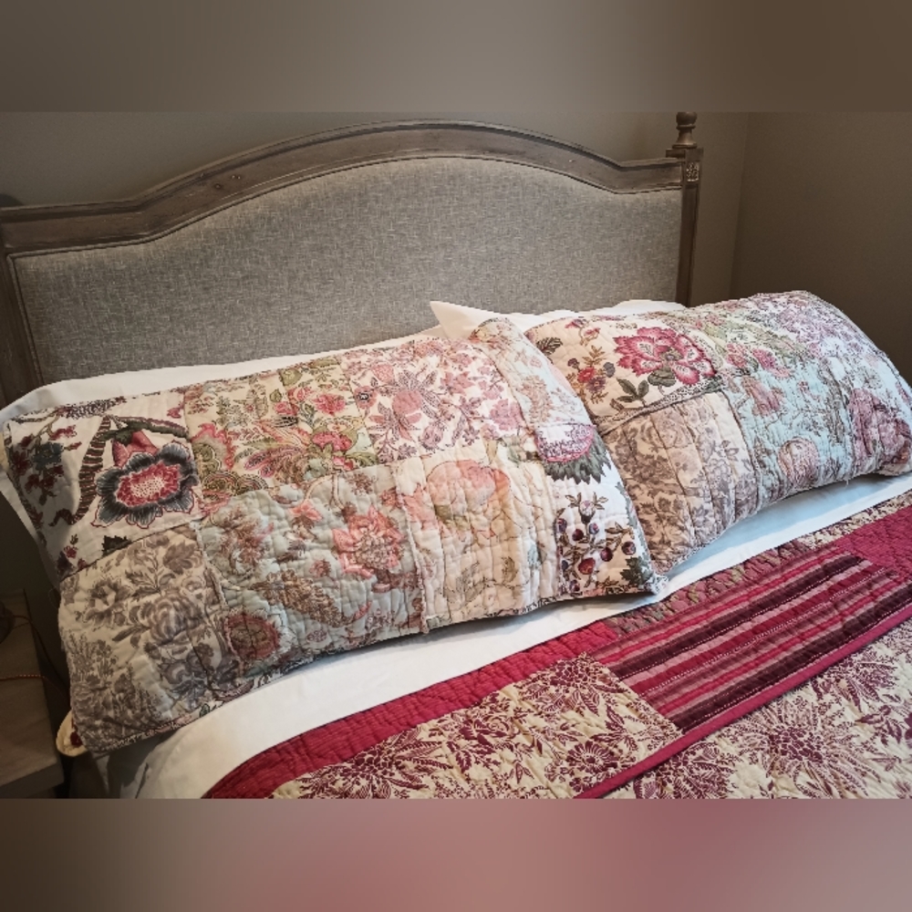 Pottery Barn Quilted King Shams (2)